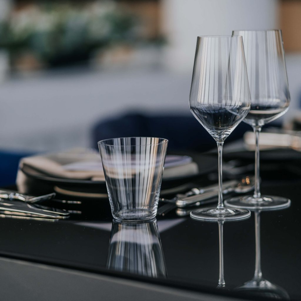 detail of private event hosted at Delta restaurant, 2 Michelin Stars & 1 Green Star