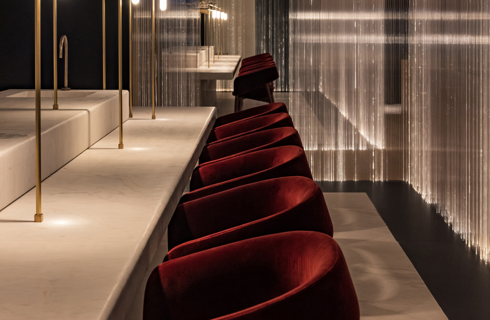 Wine rooms and bar at Delta restaurant with greek and international exceptional labels